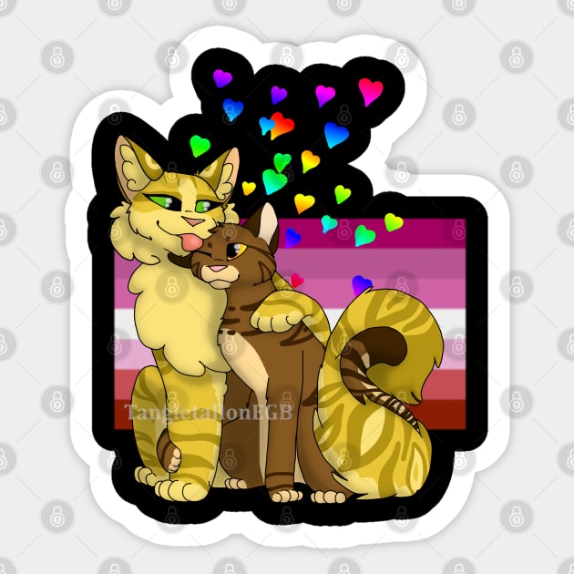 Mothwing x Leafpool Sticker by TangletallonMeow